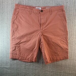 Goodfellow & Co Shorts Mens 34 Orange Linden Short 10.5‎ Inseam Chino Casual